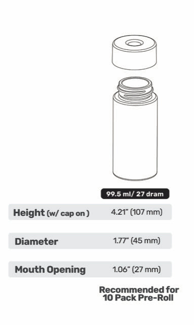 10pk Pop-Vac Pre-Roll - Bulk Pack 504 Jars + Lids