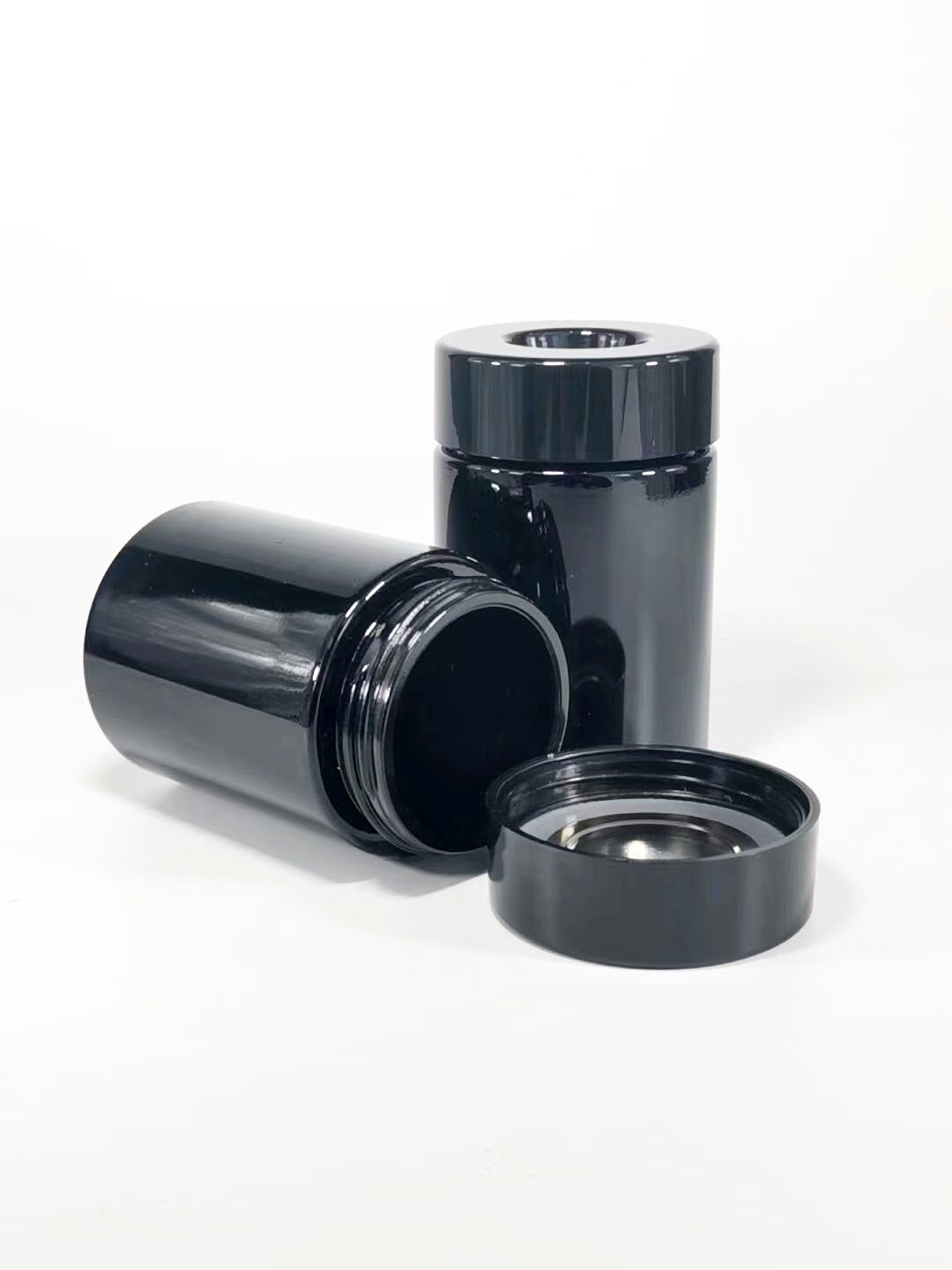 1/2oz Pop-Vac Flower + Viewing Window - Bulk Pack 240 Jars + Lids