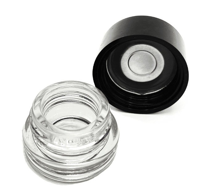 New 4ml Pop-Vac Concentrate Jar - Case of 504 Jars + Lids